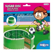 40799 Disc de zahar teren de fotbal d16cm Dekora